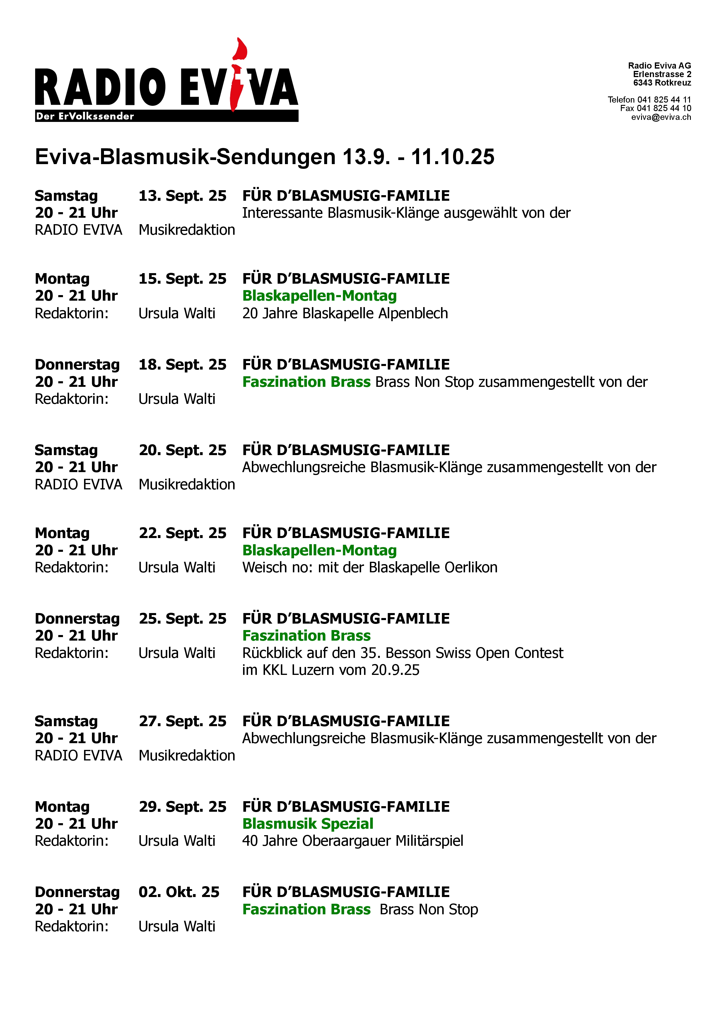 Eviva Blasmusik Sendungen-13.9.25 - 15.10.25-0001